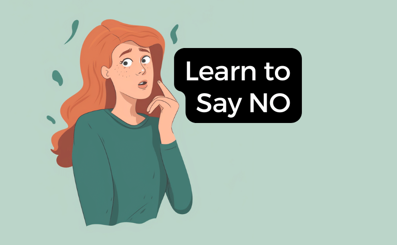woman learning how to say no